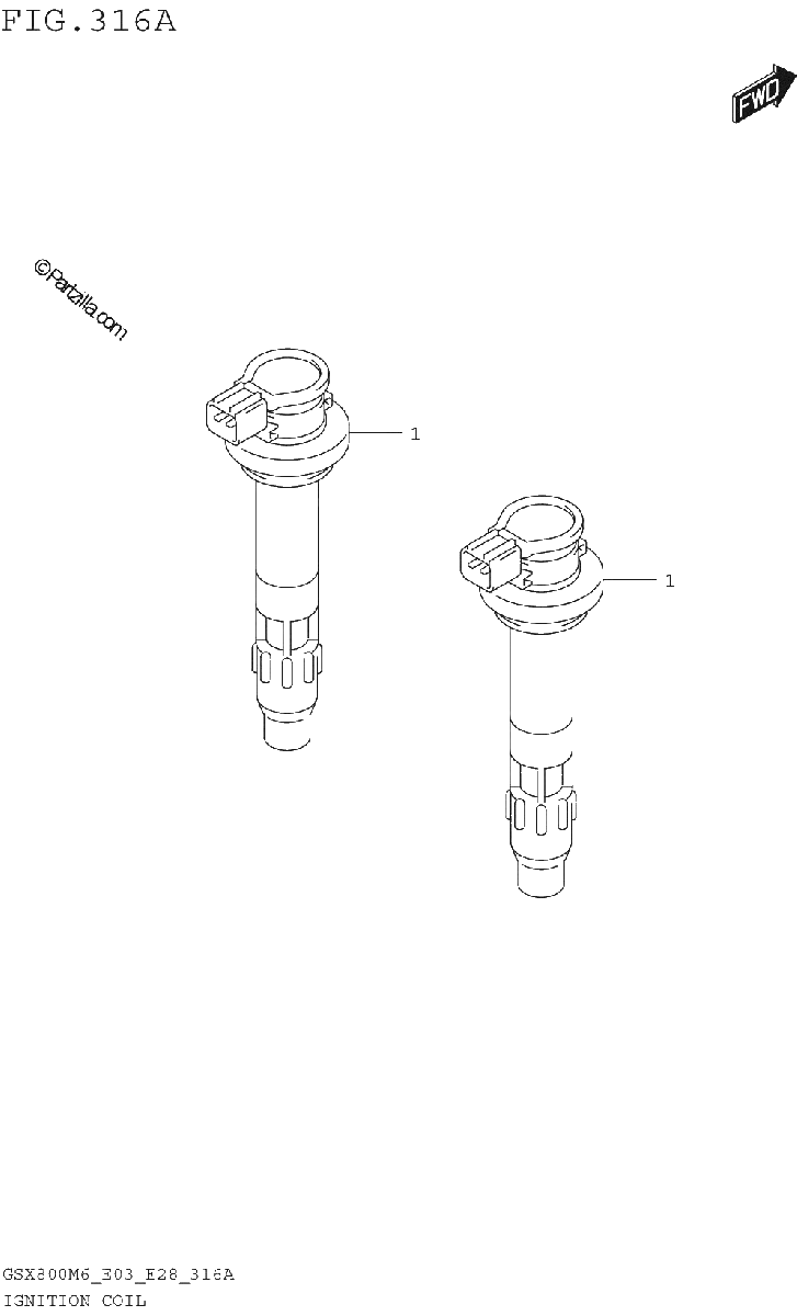 Diagrama de IGNITION COIL