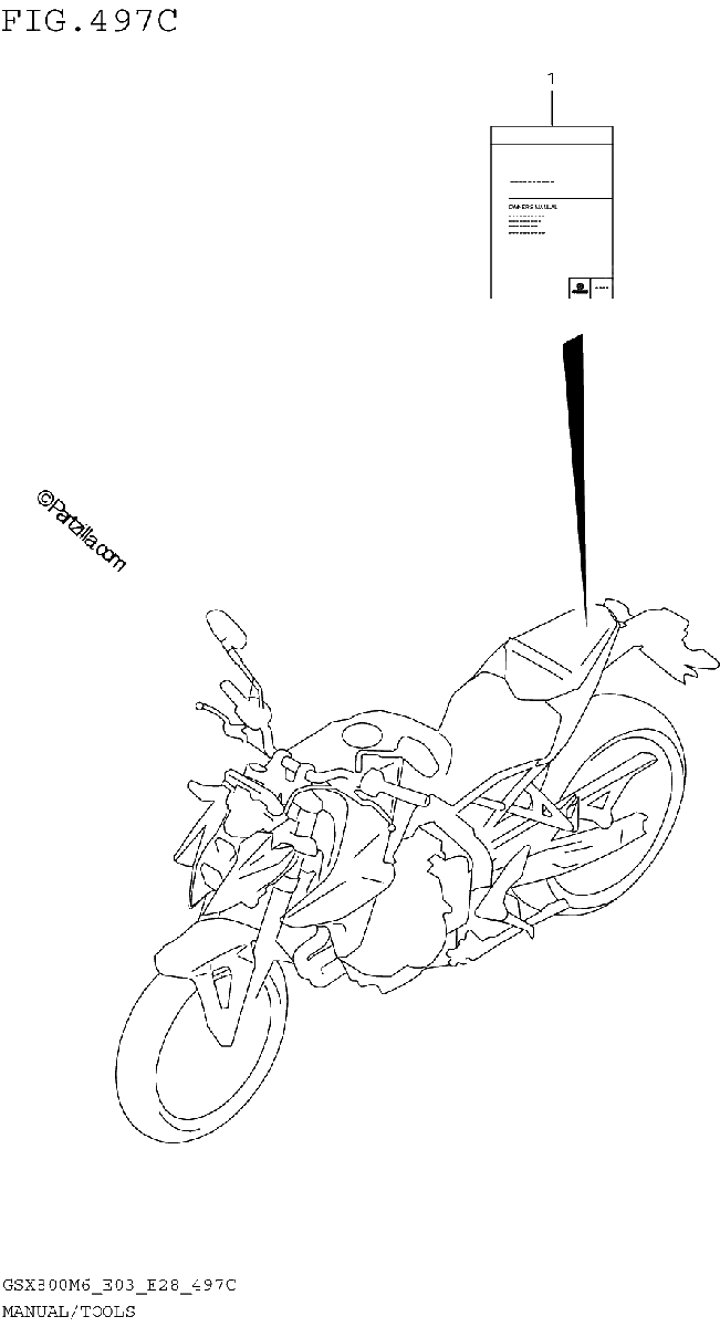 Diagrama de MANUAL TOOLS GSX800RQM6 E33