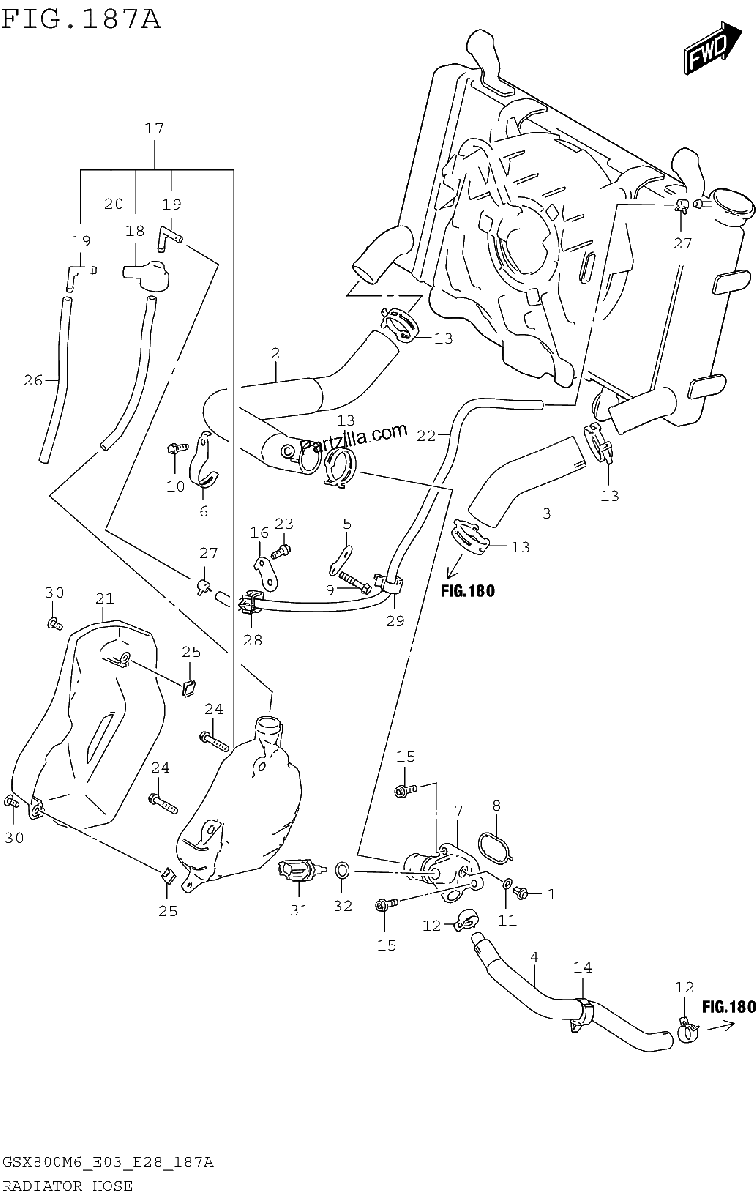 Diagrama de RADIATOR HOSE