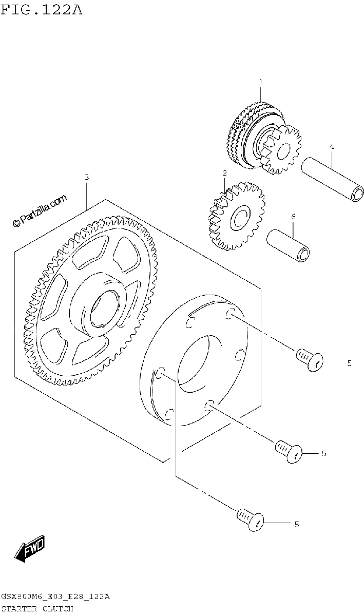 Diagrama de STARTER CLUTCH