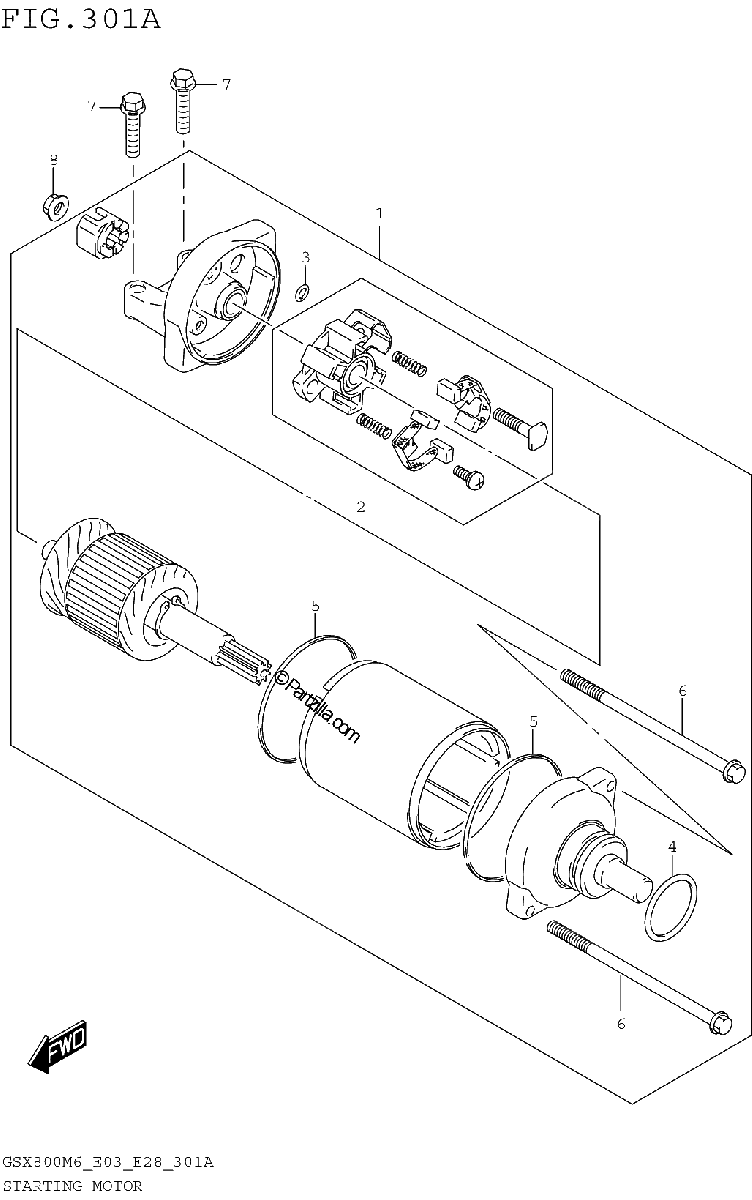 Diagrama de STARTING MOTOR