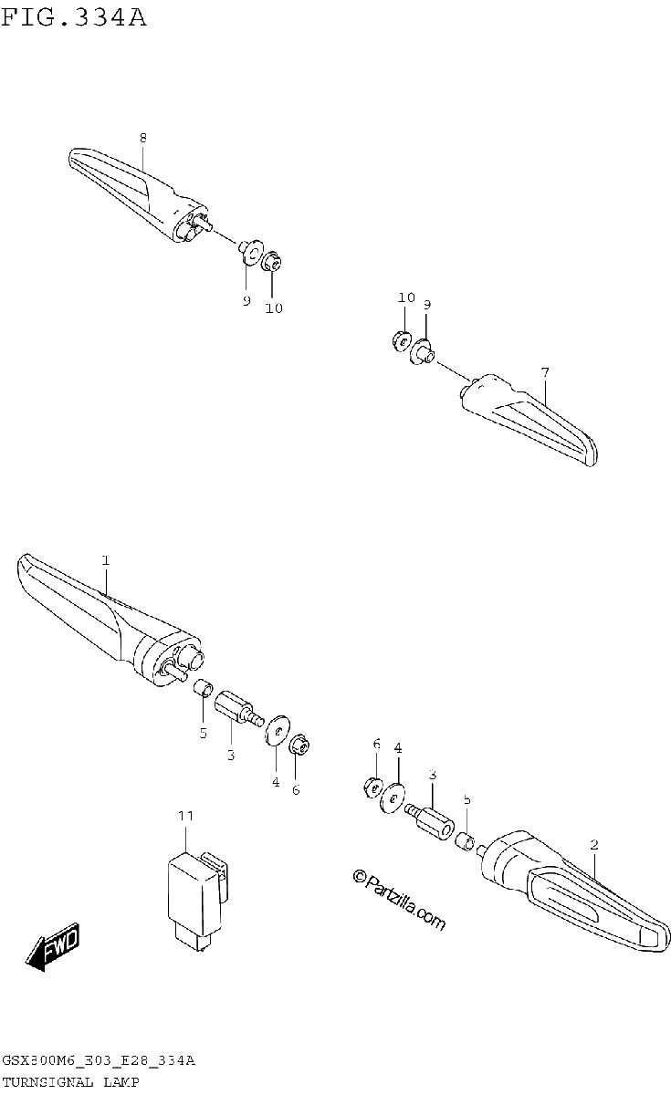 Diagrama de TURNSIGNAL LAMP