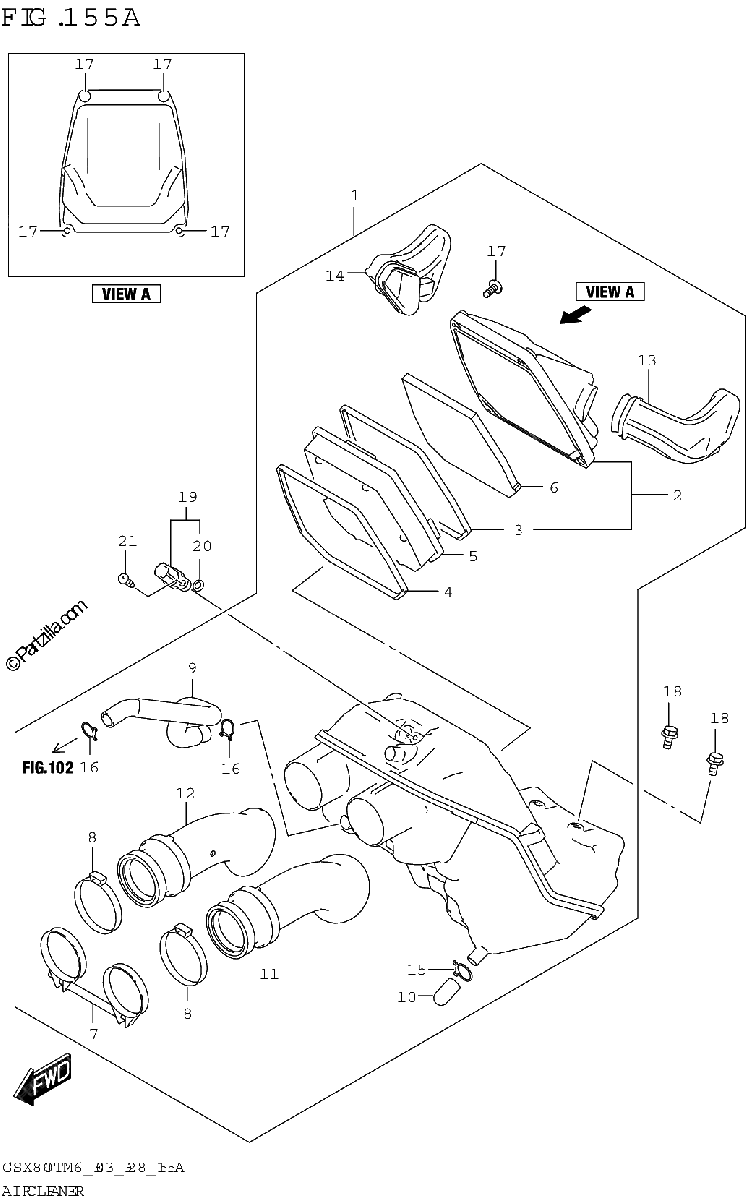 Diagrama de AIR CLEANER