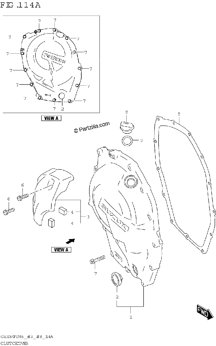 Diagrama de CLUTCH COVER