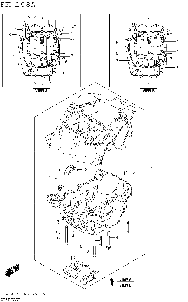 Diagrama de CRANKCASE