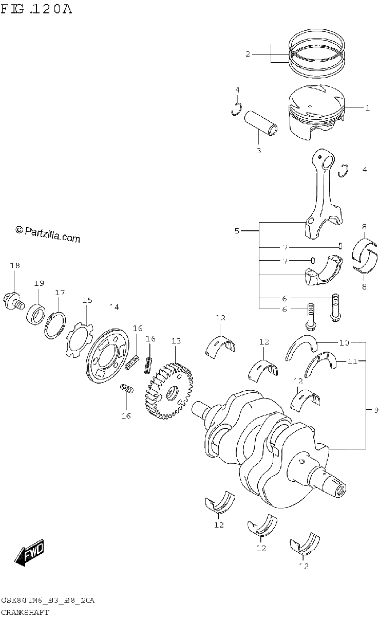 Diagrama de CRANKSHAFT
