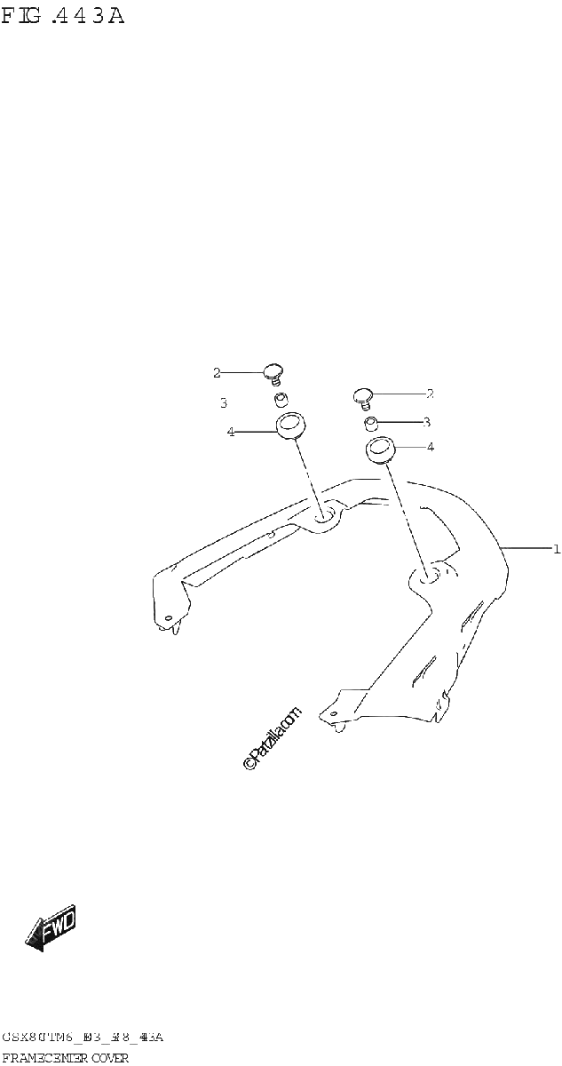 Diagrama de FRAME CENTER COVER