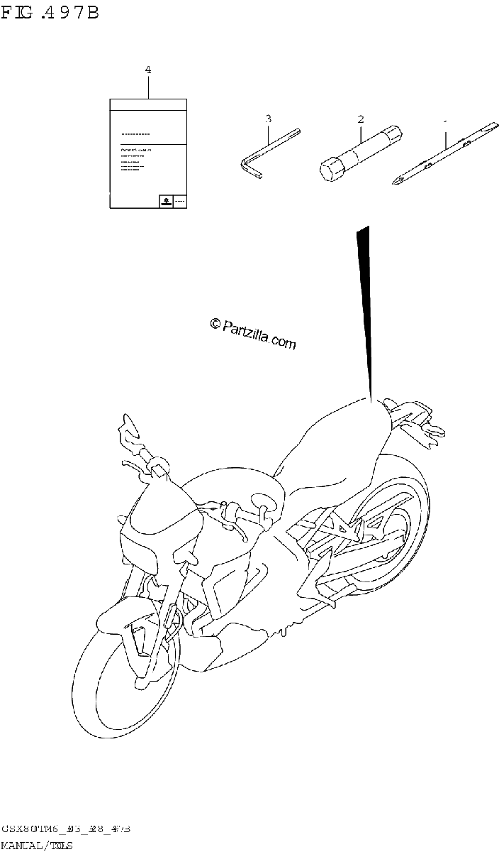 Diagrama de MANUAL TOOLS GSX800TTRQB E03 E33
