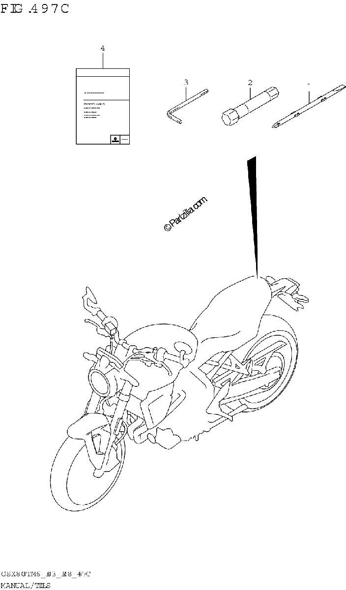 Diagrama de MANUAL TOOLS GSX800TRQ E28