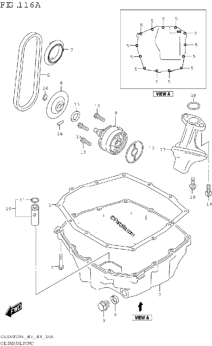 Diagrama de OIL PAN OIL PUMP