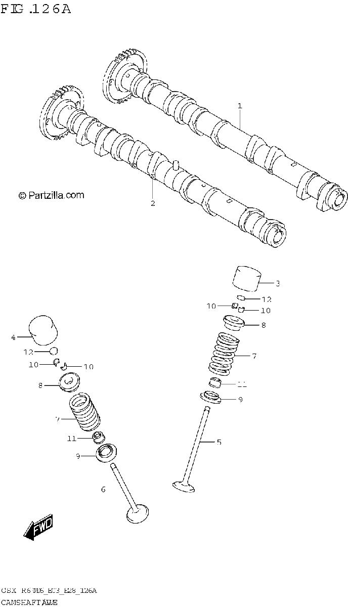 Diagrama de CAMSHAFT VALVE