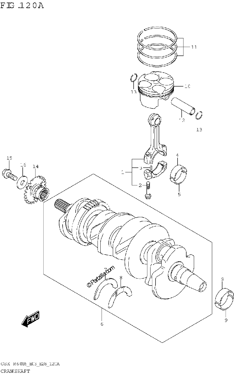 Diagrama de CRANKSHAFT