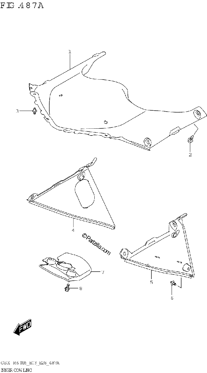 Diagrama de INNER COWLING