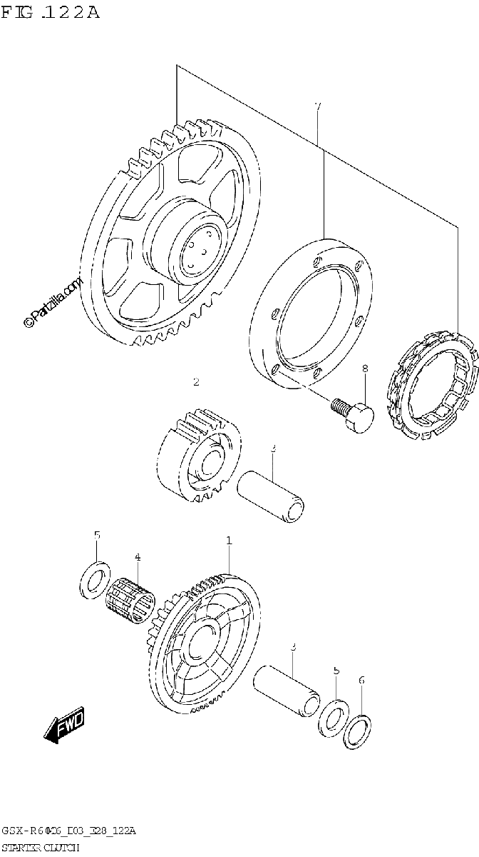 Diagrama de STARTER CLUTCH