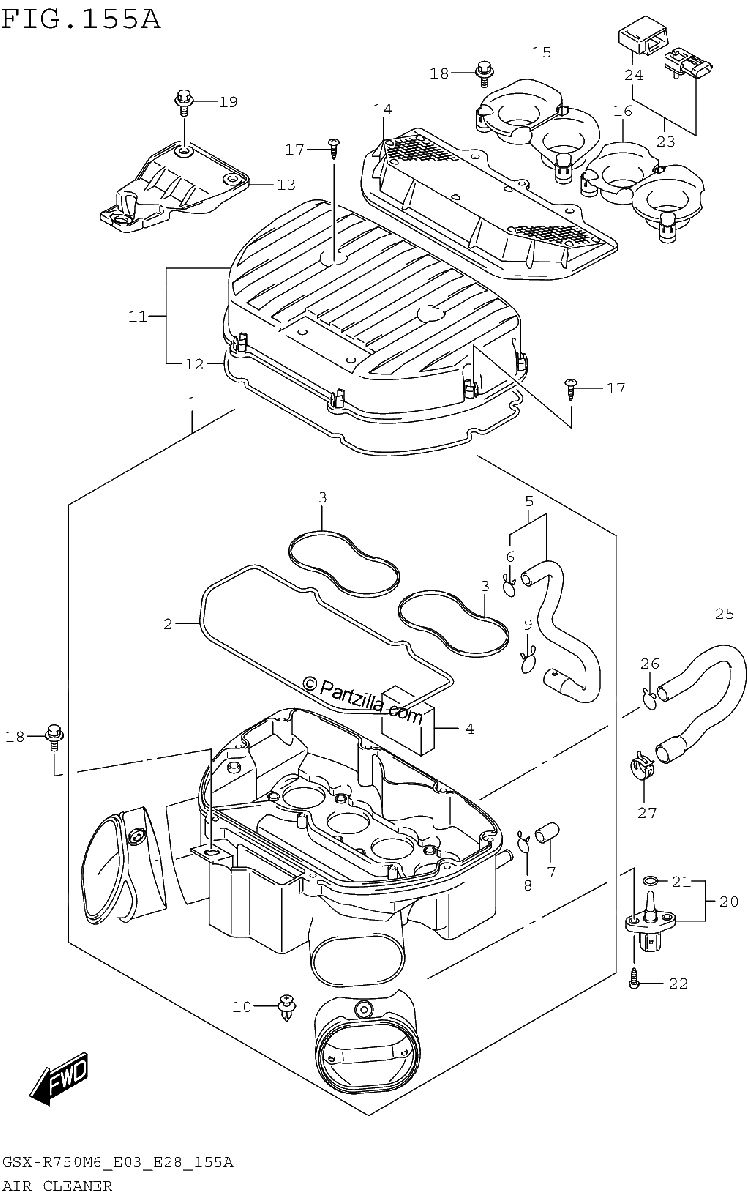 Diagrama de AIR CLEANER