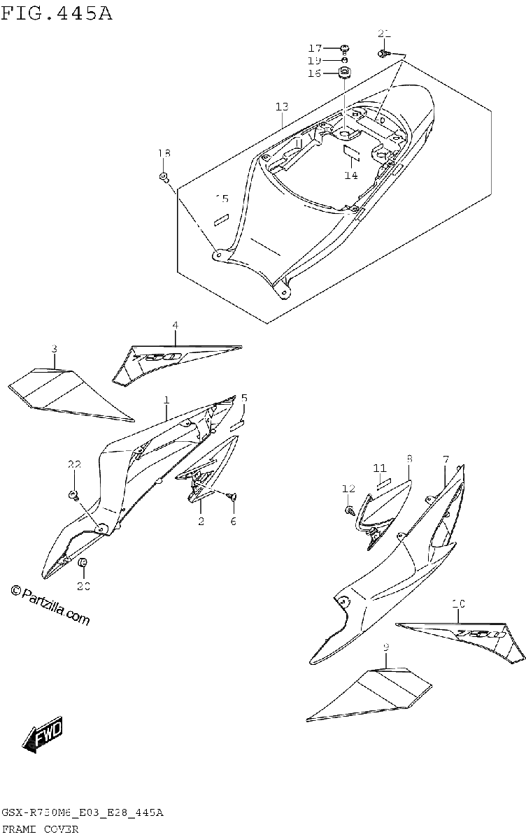 Diagrama de FRAME COVER