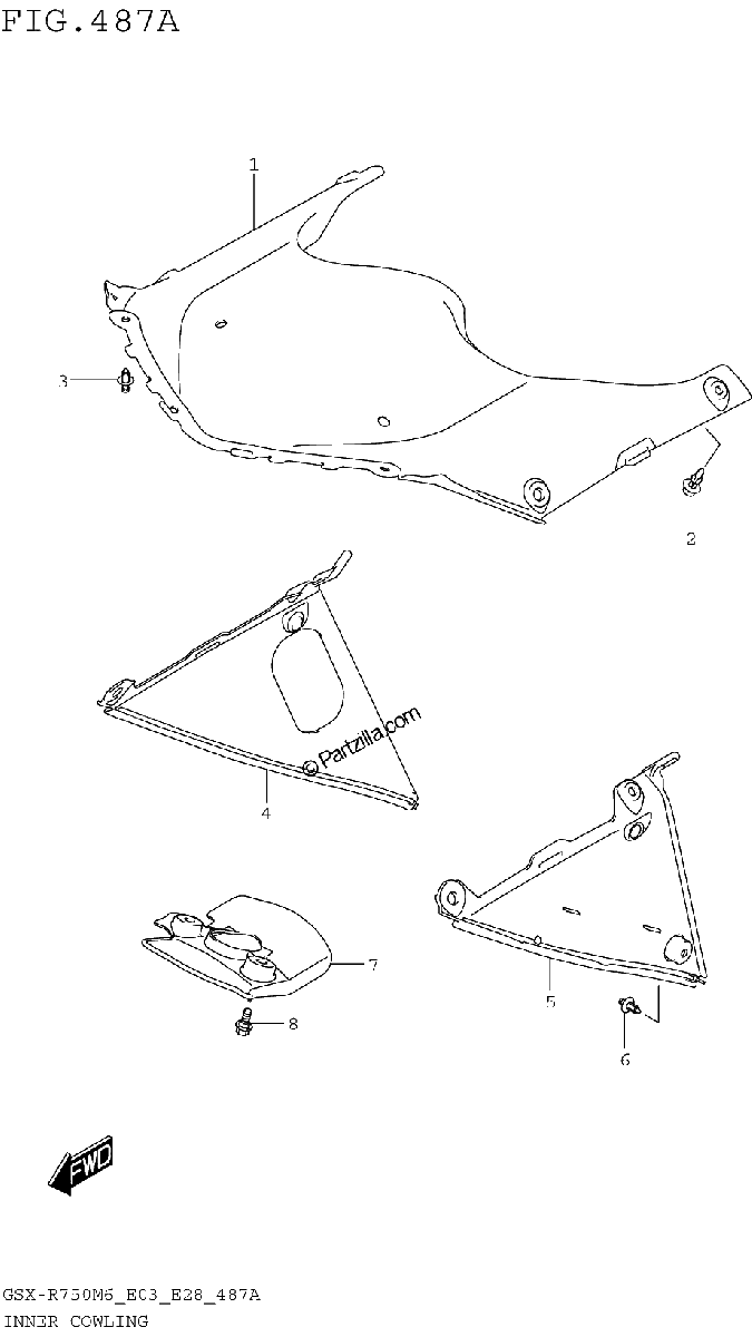 Diagrama de INNER COWLING