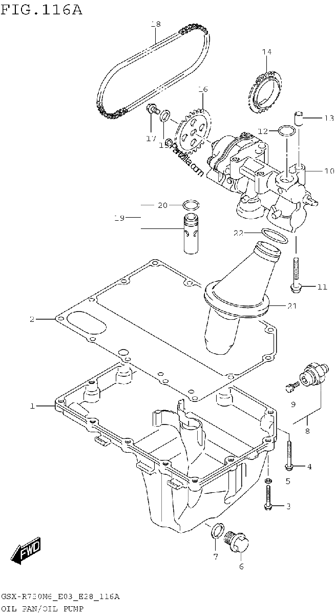 Diagrama de OIL PAN OIL PUMP