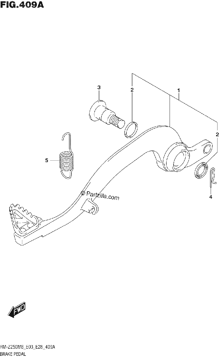 Diagrama de BRAKE PEDAL