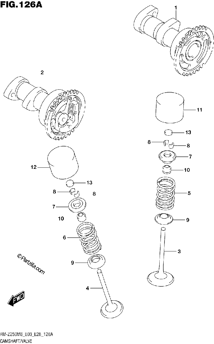 Diagrama de CAMSHAFT VALVE