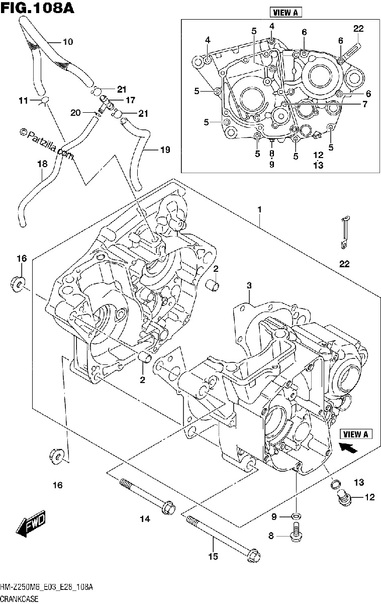 Diagrama de CRANKCASE