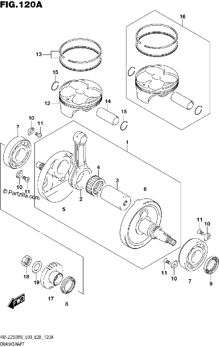 Diagrama de CRANKSHAFT