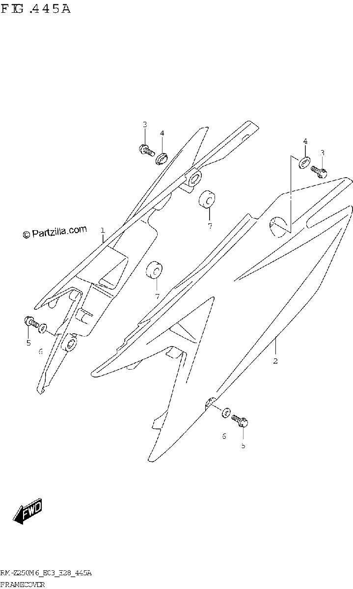 Diagrama de FRAME COVER