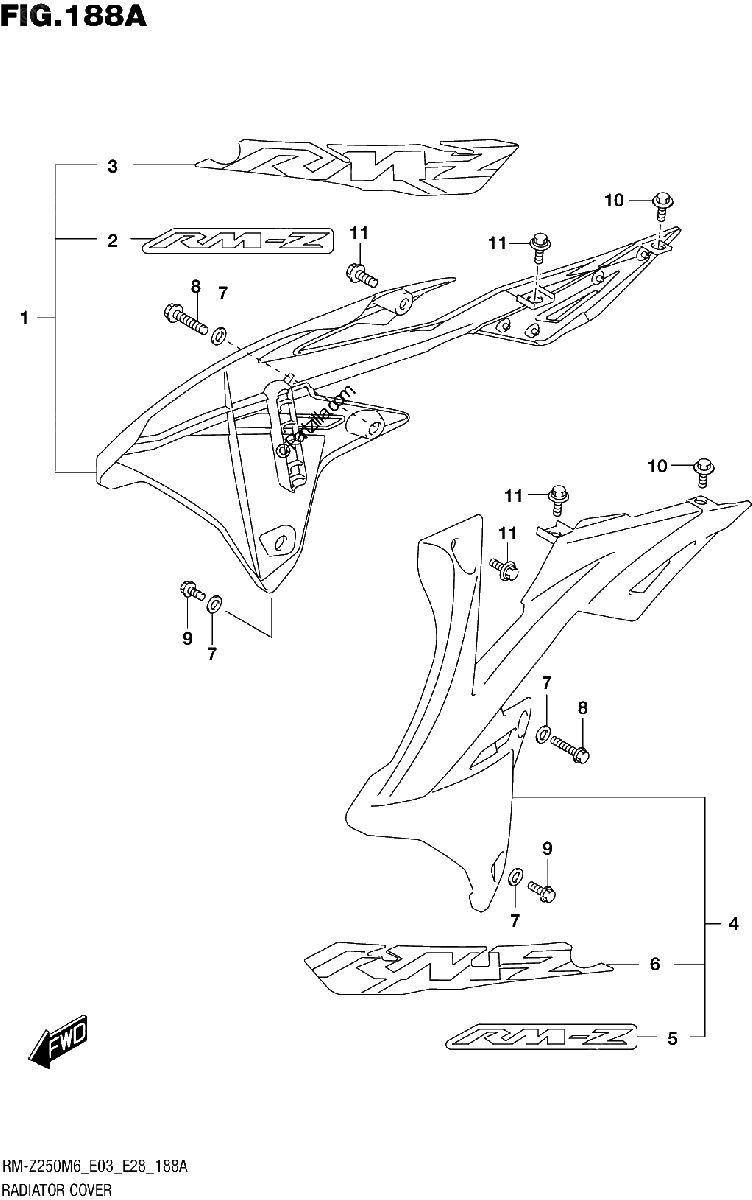 Diagrama de RADIATOR COVER