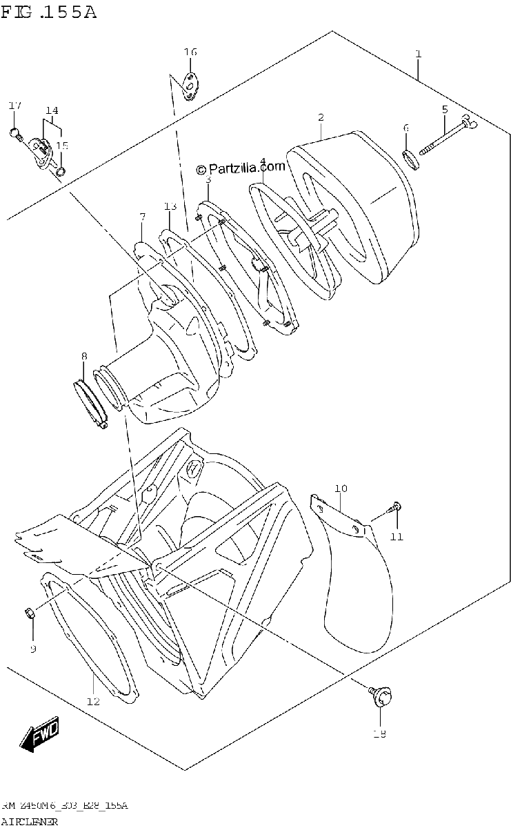Diagrama de AIR CLEANER