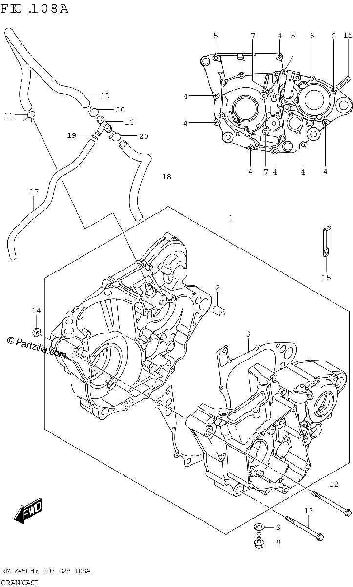 Diagrama de CRANKCASE