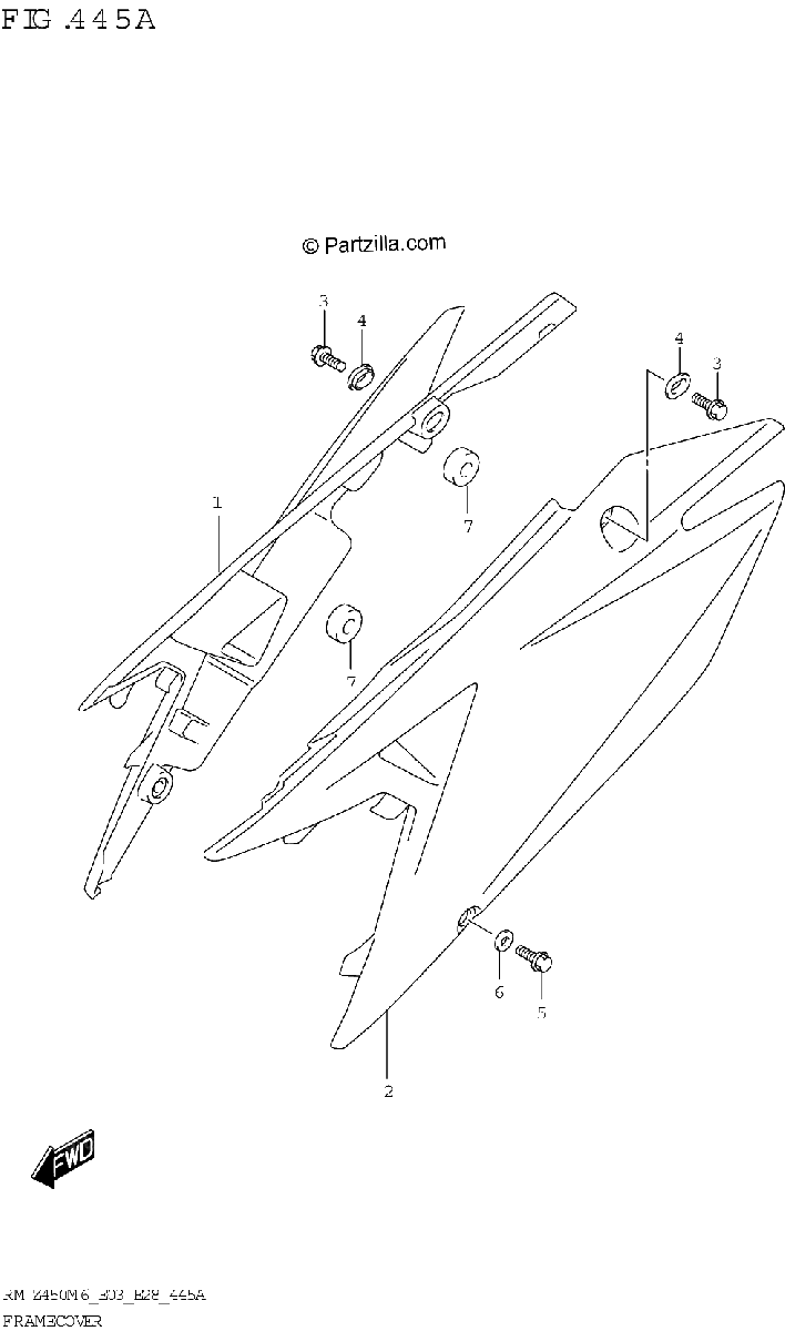 Diagrama de FRAME COVER