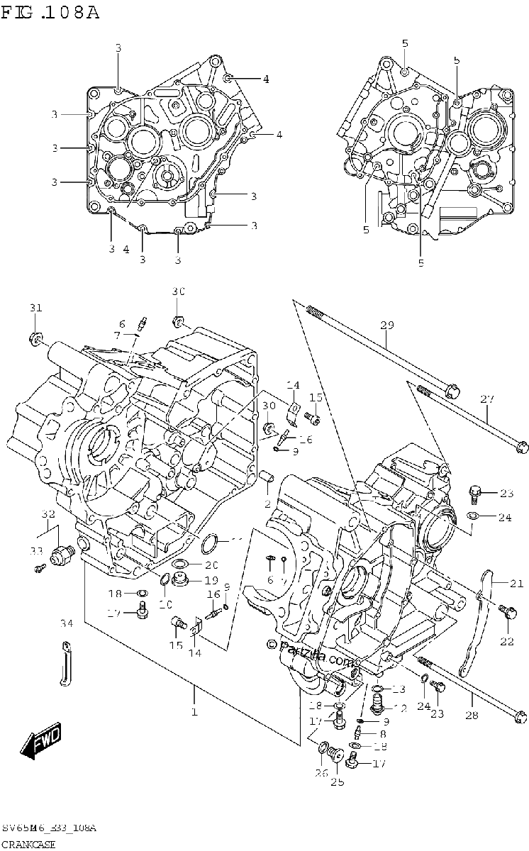 Diagrama de CRANKCASE