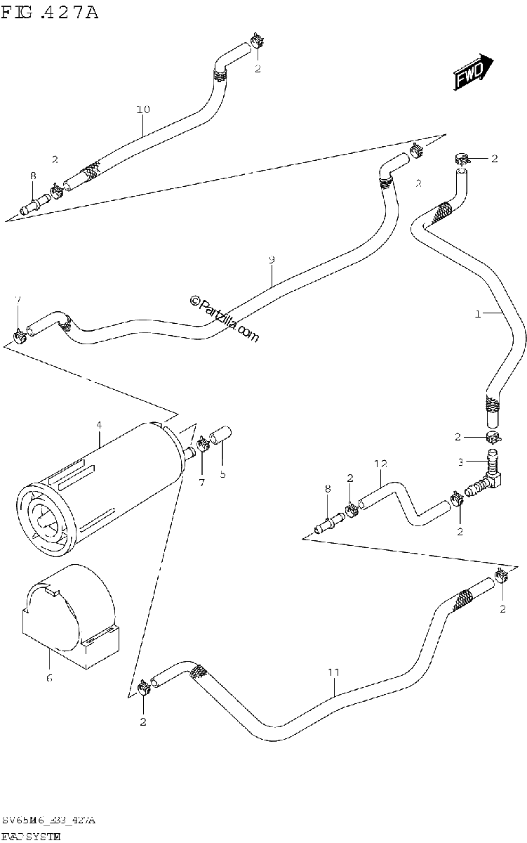 Diagrama de EVAP SYSTEM