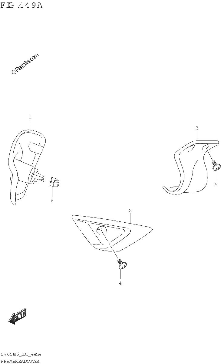 Diagrama de FRAME HEAD COVER