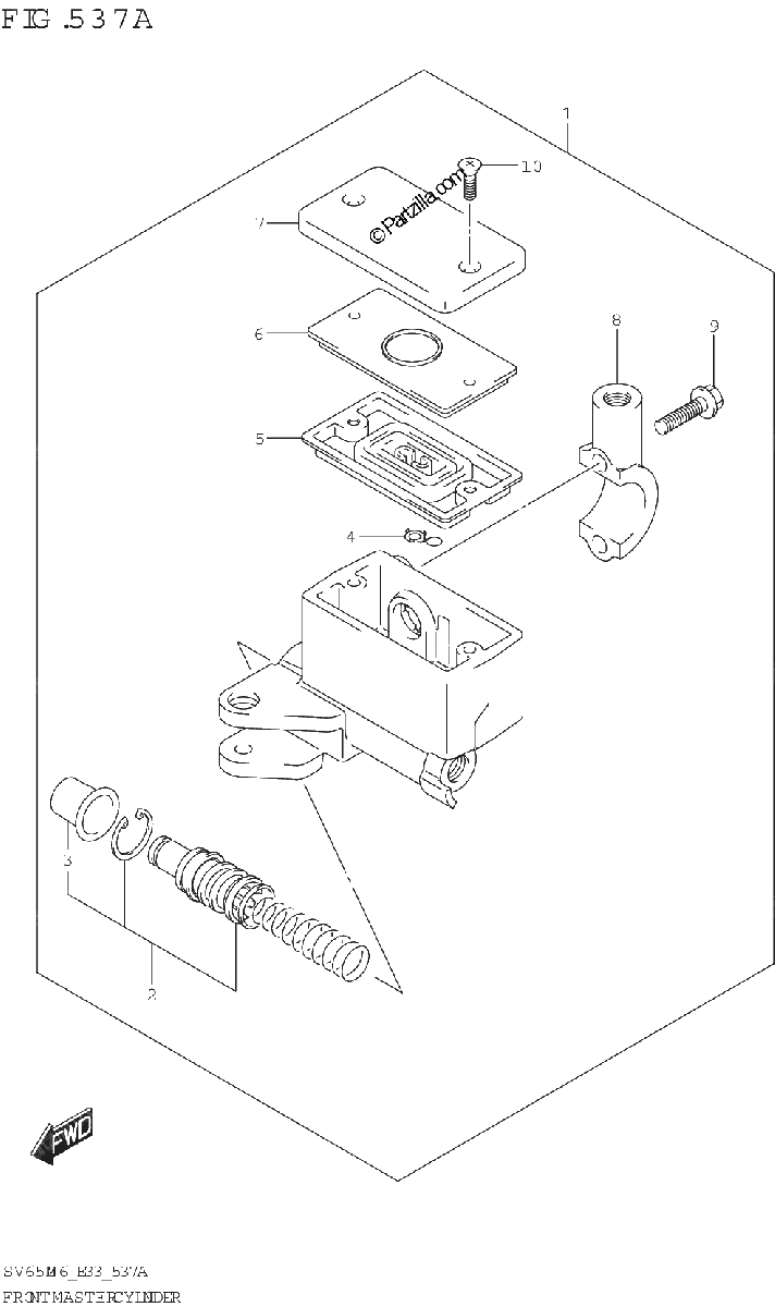 Diagrama de FRONT MASTER CYLINDER