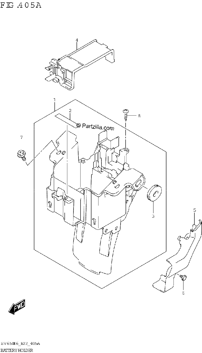 Diagrama de BATTERY HOLDER