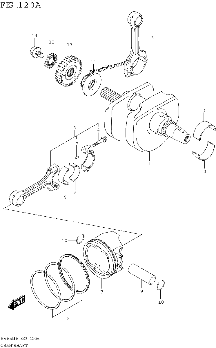 Diagrama de CRANKSHAFT