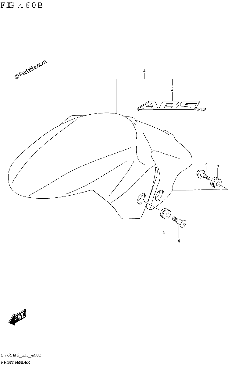 Diagrama de FRONT FENDER