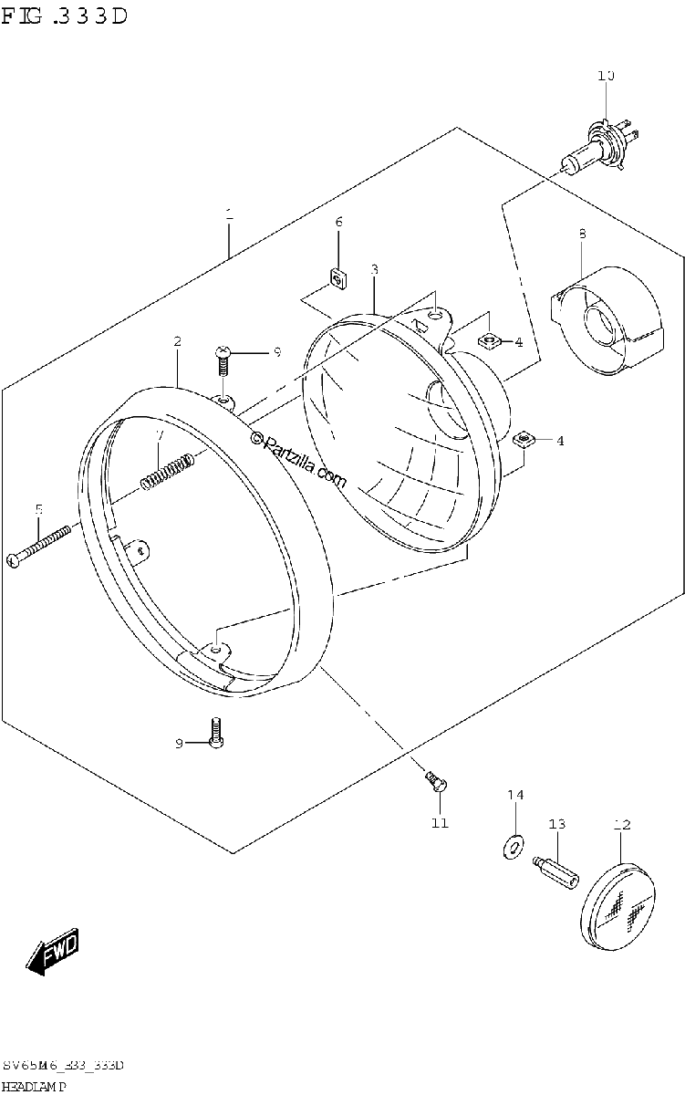 Diagrama de HEADLAMP