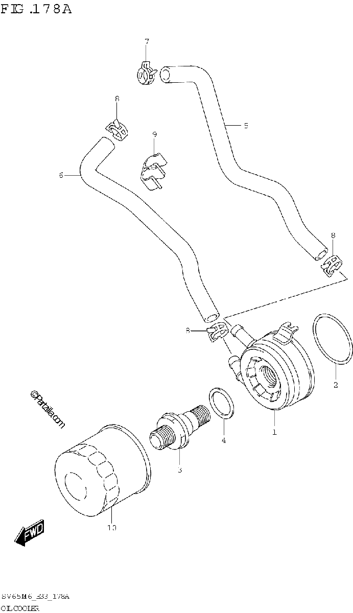 Diagrama de OIL COOLER