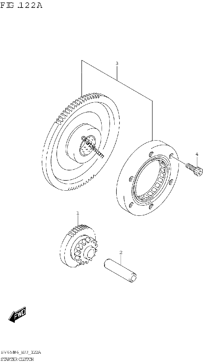 Diagrama de STARTER CLUTCH