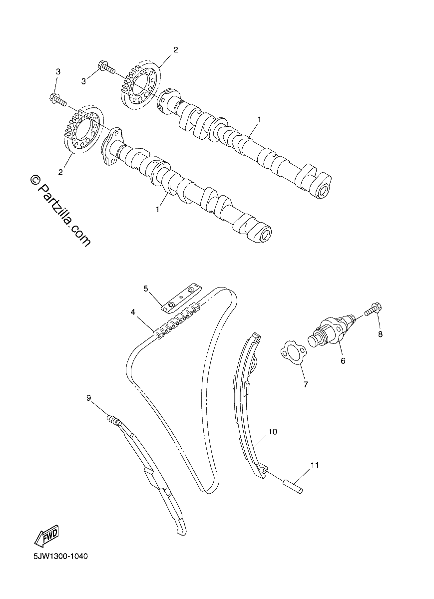 Diagrama de CAMSHAFT CHAIN
