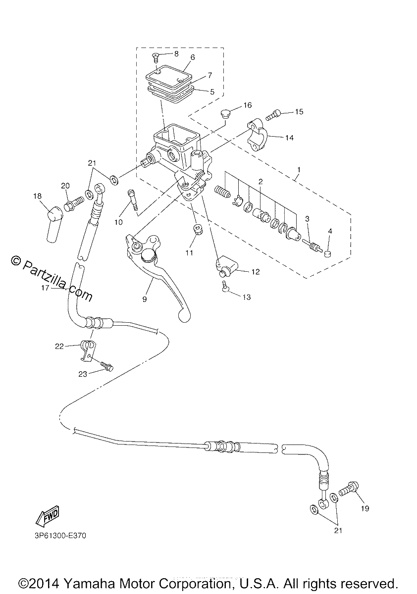 Diagrama de FRONT MASTER CYLINDER 2