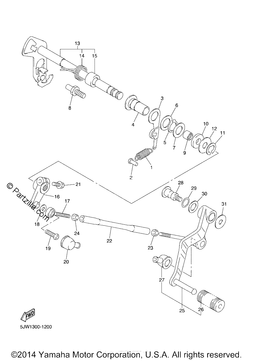 Diagrama de SHIFT SHAFT