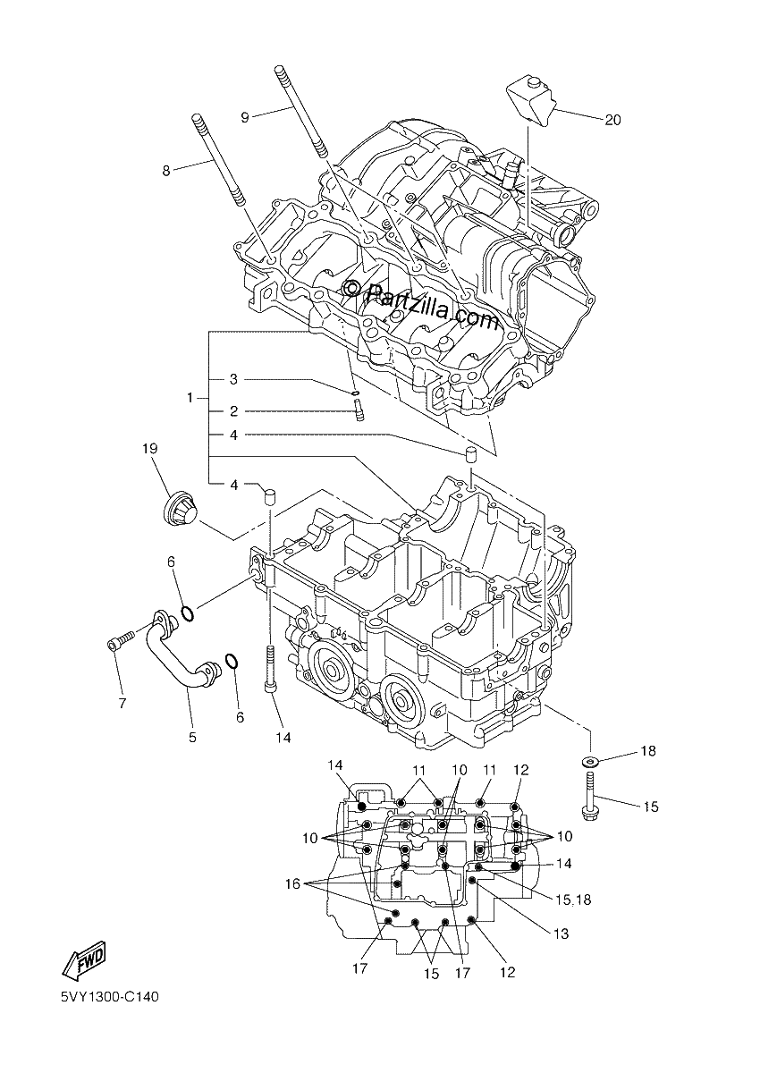 Diagrama de CRANKCASE