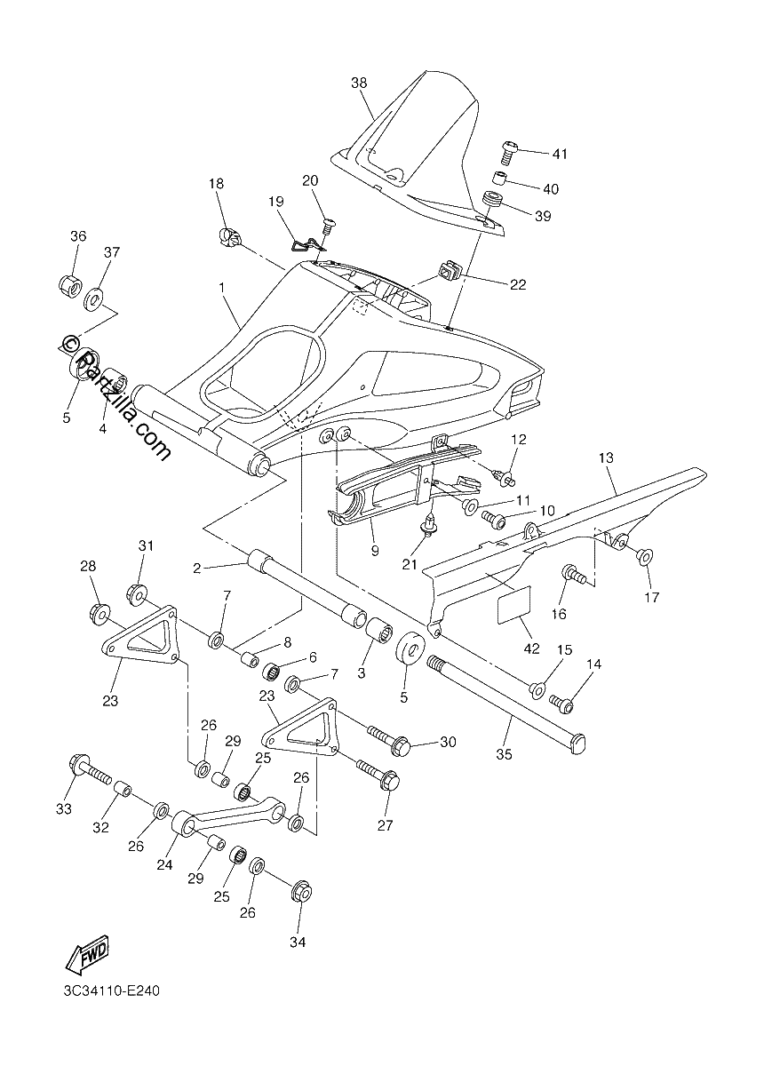 Diagrama de REAR ARM