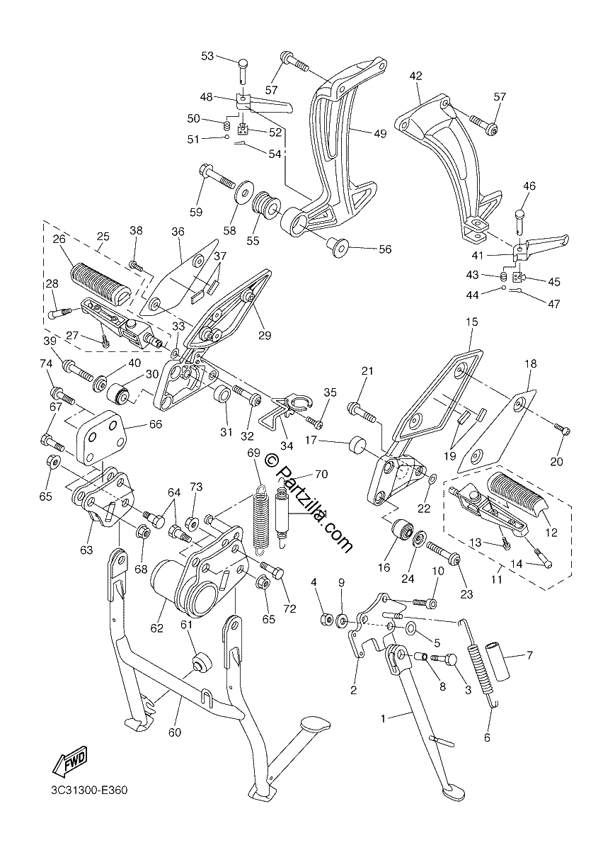 Diagrama de STAND FOOTREST