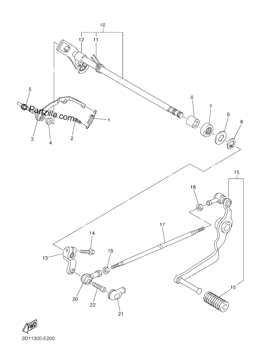 Diagrama de SHIFT SHAFT