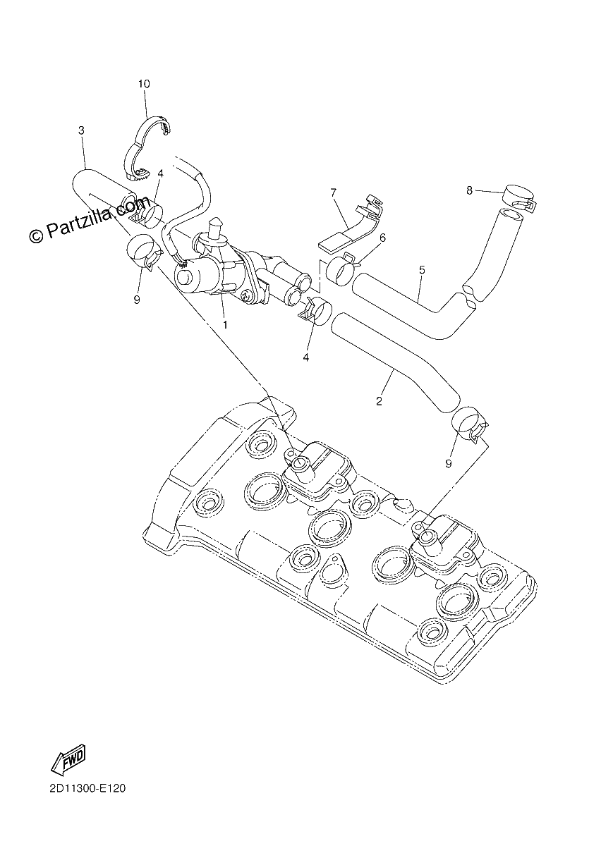 Diagrama de AIR INDUCTION SYSTEM