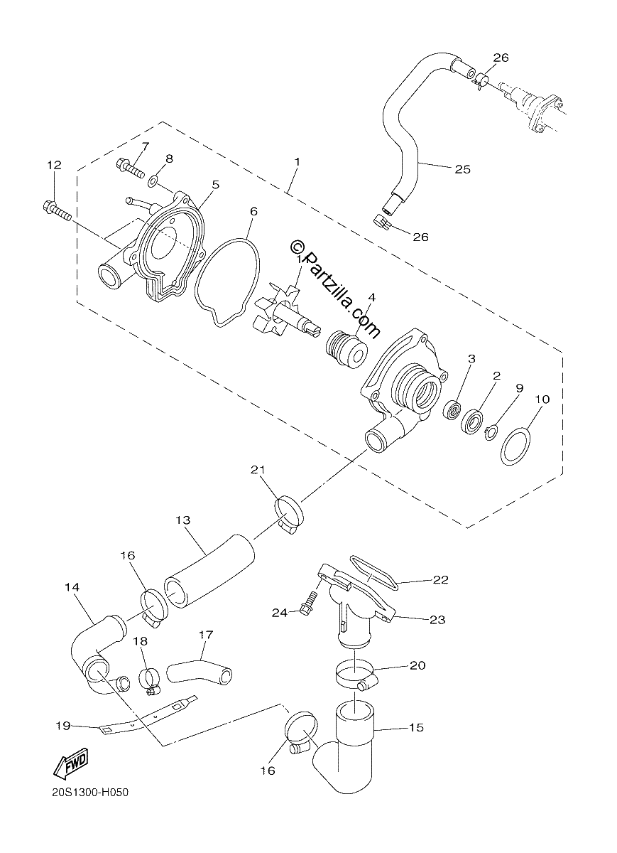Diagrama de WATER PUMP